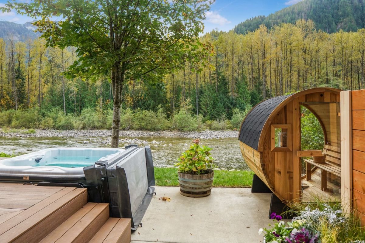 Your Riverfront Cabin with Mountain Views