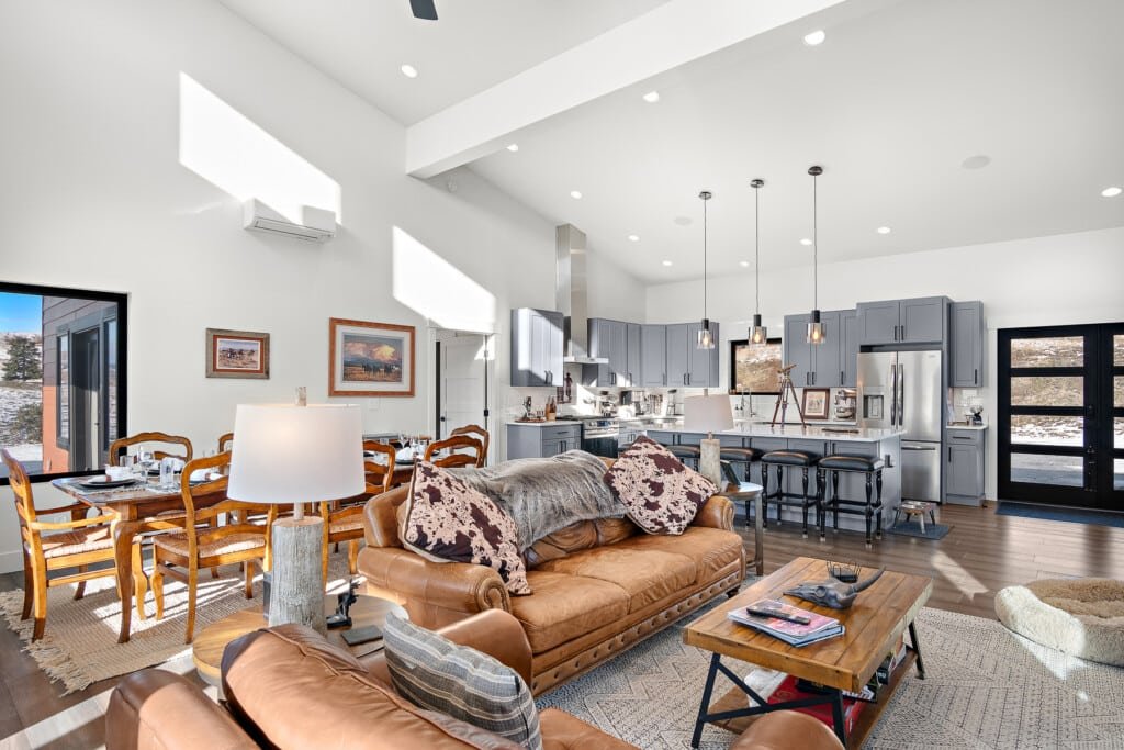Spacious Living Room, Dining Room, and Kitchen at Deer Valley