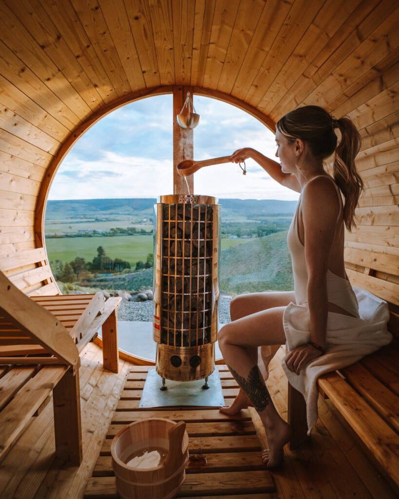 Inside the Sauna at Deer Valley